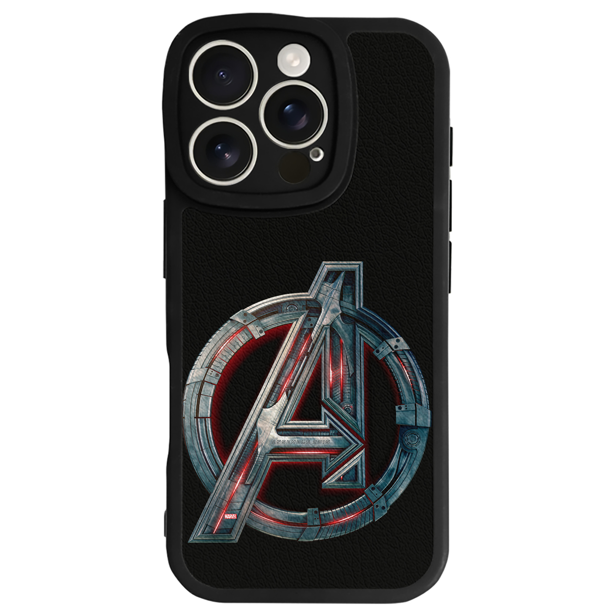 （画像用） アベンジャーズ The Avengers 【iPhone 16シリーズ対応】シリコンスマホケース（レザー調） 材質：シリコン